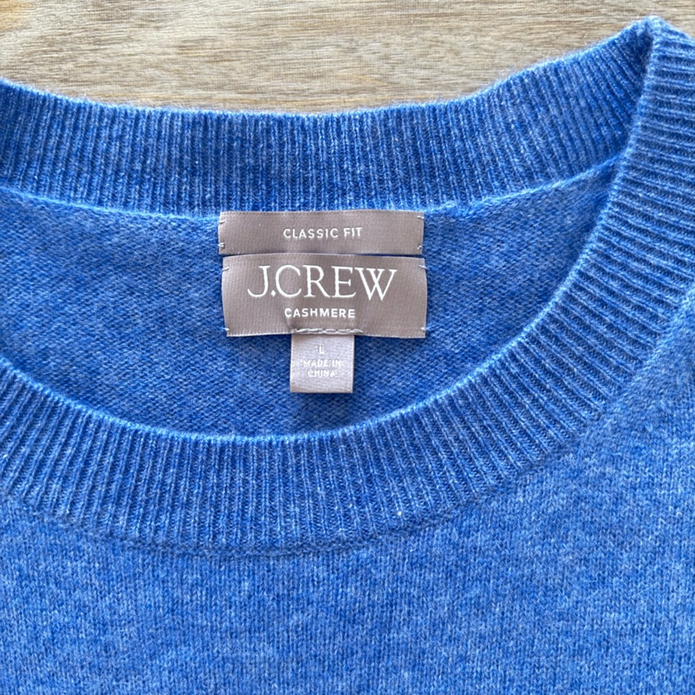 Cashmere Sweater JCrew, size L, Blue